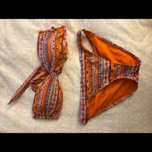 BIKINI SET - ORANGE - size SMALL - AERIE